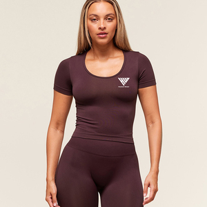 Camiseta Deportiva Ligera y Transpirable para Mujer, de Secado Rápido, para Gimnasio, Correr, Ropa Deportiva - Product Image 2