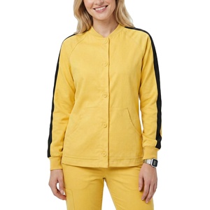 Chaqueta Médica Personalizada para Mujer, Chaqueta de Enfermería con Cierre de Botones, Uniforme de Hospital, Venta al por Mayor OEM, Chaquetas de Enfermería con Cuello Redondo - Product Image 1