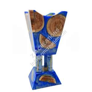 Brûleur d'encens en bois de pin fait à la main, écologique, multicolores, résine Bakhoor, décoration d'intérieur, en vrac, Z M CREATIONS - Product Image 4