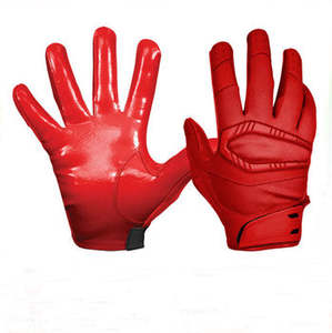 Gants de football américain super collants avec logo personnalisé Gants de Fielding pour temps froid Gants de rugby Prix bon marché - Product Image 4