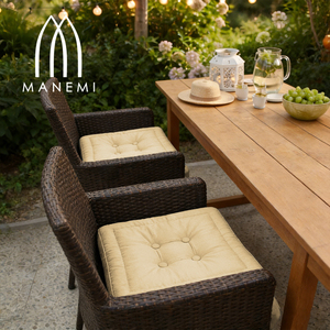 Coussins de sol rembourrés 45x45x10cm, résistants à l'eau, 100% polyester, toutes saisons, sièges décoratifs confortables pour l'intérieur, coussins d'extérieur - Product Image 6