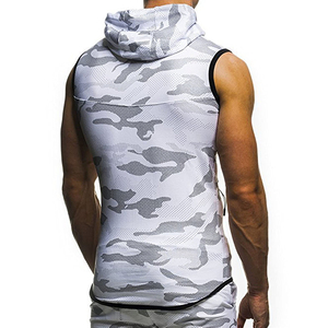 2025 Custom <b>Men</b> Workout <b>Sleeveless</b> <b>Hoodies</b> for Gym Fitness Customized Gym Wear <b>Hoodies</b> for <b>Men</b> - Product Image 3