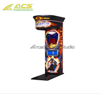 Machine de boxe d'arcade ACS Game Street à monnayeur, mesure de la vitesse et de la force, avec musique intelligente