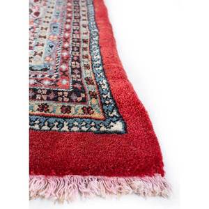 Aalam Hand Knotted <b>Wool</b> Rugs <b>Red</b>/white Geometric Abstract Kilim Home Entryway Hallway 10x13 ft Rectangle Pakistan C.1980 Model - Product Image 4