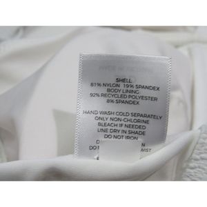 Shade & Shore Top Bikini a Costine Lungo da Donna con Scollo a V, Personalizzabile con Logo, Monokini, Costume da Bagno Estivo da Spiaggia, Taglie XS-XL, Bianco 34DD - Product Image 5