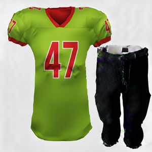 Uniforme de football américain de haute qualité avec logo personnalisé, respirant, antibactérien, 100% polyester, ensemble à manches courtes, couleurs personnalisées - Product Image 4