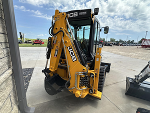 Mini-chargeuse sur chenilles JCB diesel jaune compacte avec attache de godet - Product Image 3