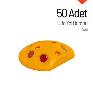 Kit de 50 feux de signalisation routière en forme d'OVNI en matériau PC avec boutons de commande - Product Image 4