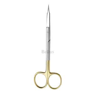 Tijeras dentales duraderas Goldman Fox, tijeras quirúrgicas dentales rectas y curvas de acero inoxidable, Instrumentos dentales profesionales - Product Image 6