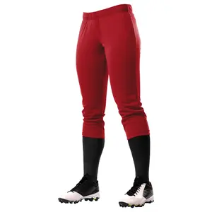 Logo d'équipe personnalisable brodé coupe ajustée couleur vive pantalon de softball entraînement coupe décontractée pantalon de softball longue durée pour jeunes - Product Image 2