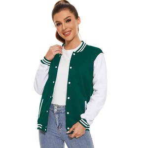 Veste universitaire en laine tissée personnalisée de haute qualité pour femmes avec broderie en cristal - Product Image 5