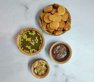 Set of 5 Hand Carved Acacia Wood Bowls for Decorative Use for Wood Crafts Wooden Boxes <b>Wall</b> <b>Signs</b> - Product Image 2