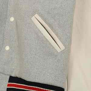 Nueva chaqueta de cuero Real para hombre y mujer de último diseño personalizado Letterman chaqueta universitaria de béisbol universitario de alta calidad - Product Image 5