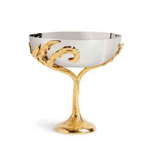 Cuenco decorativo de Metal con acabado antiguo tradicional con soporte para aspecto real y Decoración elegante para sala de estar - Product Image 3