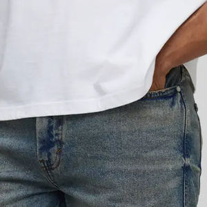 Shorts en jean coupe droite pour hommes, service OEM, prix de gros, vêtements décontractés, prix avantageux pour les acheteurs en gros, tissu respirant et ajustable - Product Image 6