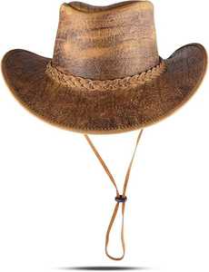 Chapeau haut de forme en cuir ultime pour l'aventure Style intemporel et confort toute la journée Durabilité robuste-pour les fêtes - Product Image 2