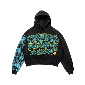 2025 Hot <b>Sale</b> Custom High Quality Men Wholesale Price Acid <b>Washed</b> Vintage Trending Style Pullover Hoodie <b>for</b> Men - Product Image 4