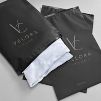 Sacs à fermeture éclair en PE imprimés sur mesure, emballage écologique mat givré pour chaussettes, sous-vêtements, pantalons, t-shirts