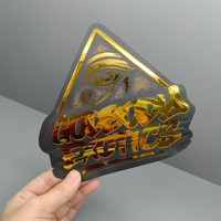 Sachet personnalisé imprimé en forme de triangle, refermable avec fermeture éclair, qualité alimentaire, anti-odeur, en Mylar, pour chewing-gum, OEM ODM, vente en gros