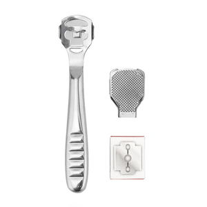 La mejor Lima de acero inoxidable para pies con mango de acero, removedor de piel dura y afeitadora para callos de maíz y raspador de piel de pies - Product Image 3