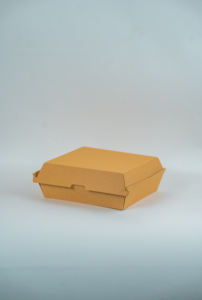 Boîte de hamburger en papier kraft biodégradable emballage à emporter imprimé personnalisé récipient alimentaire jetable écologique - Product Image 2