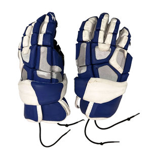 Gants de crosse en cuir durables de haute qualité avec sangle de poignet réglable légère et rembourrage confortable pour l'entraînement et les matchs - Product Image 1