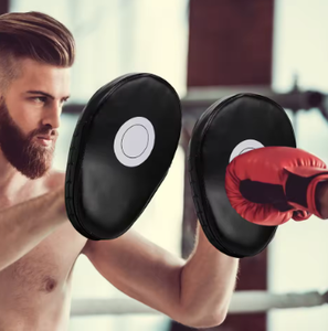 Double Boxing <b>Focus</b> <b>Pads</b> PU Leather Punch Target Training Mitts Durable for Gym Boxing Practice Equipment - Product Image 4