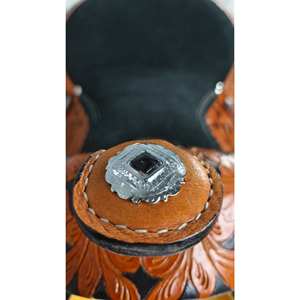 Venta al por mayor a granel, monturas de carreras de barril, monturas de caballo occidentales hechas a mano de cuero genuino de primera calidad, suministro directo de Rodeo de fábrica - Product Image 4