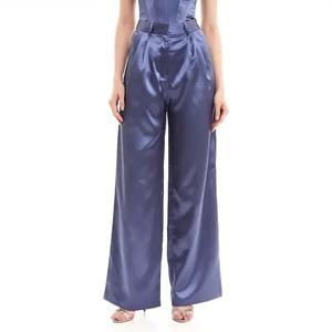 Pantalon pour dames tissé élastique à devant plat Vietnam deux fois tissu taille naturelle taille pantalons pour femmes - Product Image 5