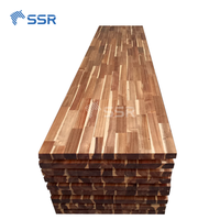 Vente en gros de bloc de boucher en bois d'acacia Comptoir à bord carré Grade AB/AC Idéal pour le bureau et le linge/la cuisine/le comptoir des îles