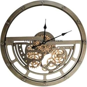 Elegant Silver Metal <b>Wall</b> <b>Clocks</b> with Unique Minimalist Designs Suitable for Premium Home and Office <b>Decor</b> at Wholesale Rate - Product Image 2