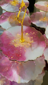 Base para Pastel de Resina con Diseño de Lava de la Mejor Calidad, para Bodas y Cumpleaños, Soporte Decorativo para Mesa - Product Image 4