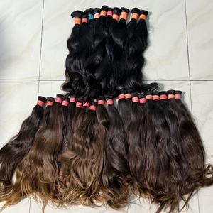 ผมมนุษย์บริสุทธิ์เรมี่ชาวอินเดีย1กก. ผมต่อแนวลูกคลื่นยาว2ชั้น - Product Image 5