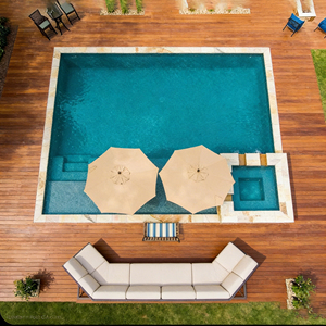 Personalizado Grande Tamaño Grande 10m 8M Casa de Lujo jacuzzi Swim Spa Piscina Frp Shell Diseño Enterrado Fibra de vidrio Piscinas al aire libre - Product Image 5