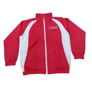 Costume de haute qualité avec logo personnalisé, veste de sport, veste respirante à fermeture éclair, ensemble deux pièces coupe-vent, survêtements pour hommes - Product Image 5