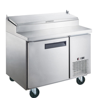 Réfrigérateur-congélateur de comptoir pour salades, pizzas, méga-bar, sandwichs, avec porte simple ou double, certifié CE ETL, table de préparation