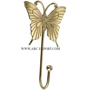 Flower Designing Gold Plated <b>Wall</b> <b>Mounted</b> Decoration Home Indoor Bathroom and Kitchen Hooks and <b>Hangers</b> At Affordable Price - Product Image 2