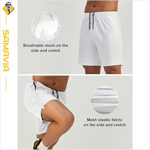Bermuda personnalisé pour hommes, short de course respirant à séchage rapide, vêtements de sport d'entraînement avec poches - Product Image 3