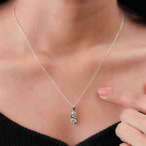 Anillo de Plata 925 con Dos Piedras de Moissanita de Corte Brillante VS1 de 1.01CT, Diseño Clásico de Constelación, Certificado por Terceros, Regalo para Ella - Product Image 4