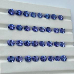 พลอยแทนซาเนียธรรมชาติทรงวงรีเกรด2 CT สำหรับแหวนแฮนด์เมด December birthstone ขายส่งเครื่องประดับจำนวนมาก - Product Image 3