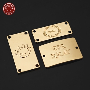 Bag <b>Gold</b> metal plate logo Hijab Abaya Scarf Shoes Custom Brand logo Metal Label Personalised metal tag for <b>Clothes</b> Clothing - Product Image 3