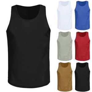 Camiseta sin mangas de algodón 100% para hombre, ropa de calle informal transpirable, colores personalizados, protección solar, Camiseta lisa con Power Hint - Product Image 6