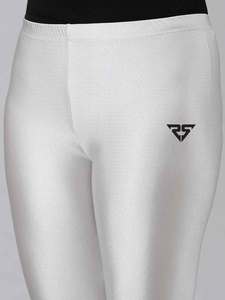 Women Slimming Stretch Compression Fitness High Waist Yoga wear Seamless Fashion plain <b>silver</b> colour women's <b>Leggings</b> - Product Image 2