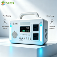 Estación de Energía Portátil con Altavoz Bluetooth de 300W y 384Wh, Generador Solar para Campamentos y Fiestas al Aire Libre
