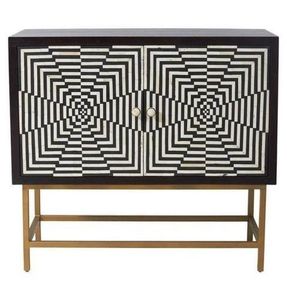 Incrustación de hueso requerida incrustación diseños de lujo Mesita de noche Gabinete Mesita de noche Mesa con incrustaciones de hueso Muebles de sala de estar de la India - Product Image 5