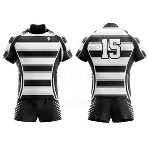 Uniforme de rugby cómodo superventas Uniforme de rugby de manga corta hecho de alta calidad Uniforme de rugby de gran oferta - Product Image 1
