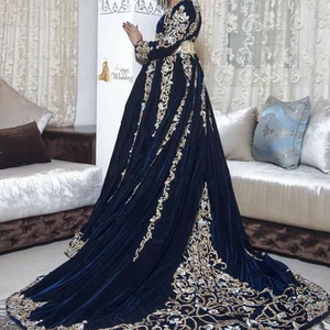 DABKA-NEW---ELEGANT bordado de vestido de caftán nupcial, cuentas de cristal, trabajo de piedra de cristal para boda @ 2022 - Product Image 1