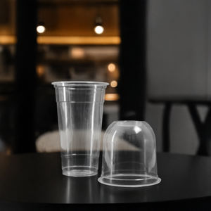 Vasos de plástico desechables de una sola pared 95mm 16oz 24oz con tapas lisas directamente Vietnam para té de burbujas Boba Coffee Smoothies Jugos - Product Image 6