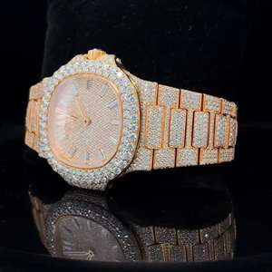 Montre Moissanite de luxe abordable | VVS Iced Out Skeleton | Vente en gros Diamond Tester Pass - Product Image 2