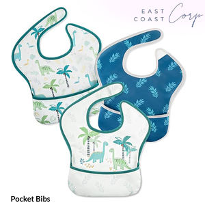 Baberos lavables de algodón multicolor para Bebé | Suave y cómodo con cierre a presión - Product Image 4